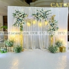 BACKDROP CƯỚI ĐƠN GIẢN BẰNG HOA TƯƠI TẠI QUẬN 1