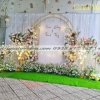 MẪU BACKDROP ĐÁM CƯỚI BẰNG HOA LỤA ĐẸP TẠI TPHCM