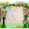 BÁN CỔNG HOA CƯỚI BẰNG GỖ HÌNH VUÔNG MÀU HỒNG CHC29