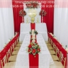 TRANG TRÍ LỄ GIA TIÊN TONE ĐỎ ĐẸP TẠI QUẬN 12