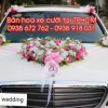 HOA GIẢ TRANG TRÍ XE HOA HÌNH TRÁI TIM MÀU HỒNG - HX18