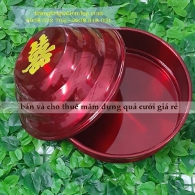 BÁN MÂM QUẢ CƯỚI MÀU ĐỎ ĐÔ