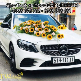 HOA GIẢ TRANG TRÍ XE HOA HÌNH TRÁI TIM MÀU ĐỎ - HX01