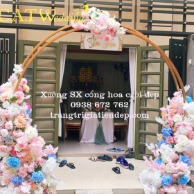 BÁN CỔNG HOA CƯỚI GIÁ RẺ - CHC06
