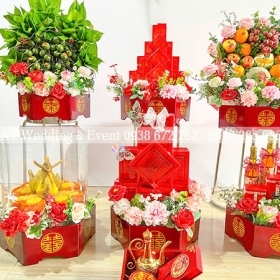 Dịch Vụ Mâm Quả Cưới Hỏi Hiện Đại Tại Hóc Môn