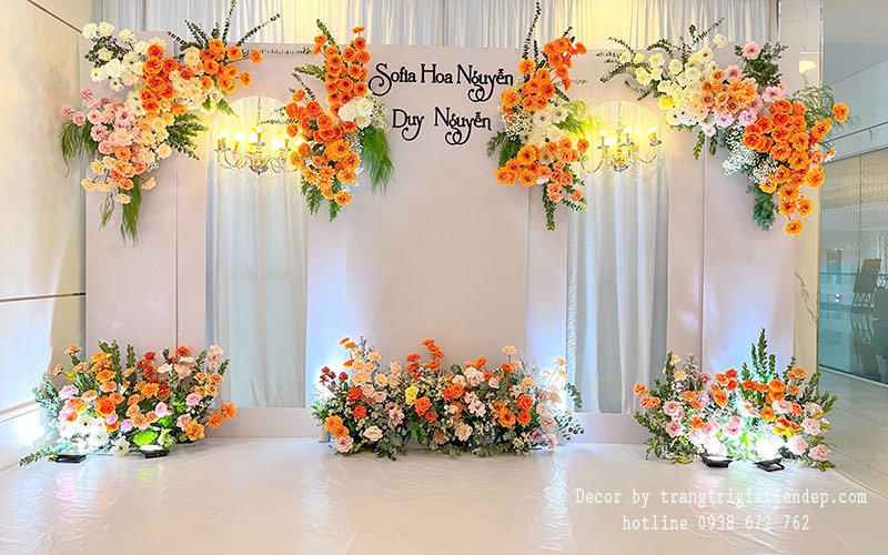 backdrop chụp hình cưới tại TPHCM