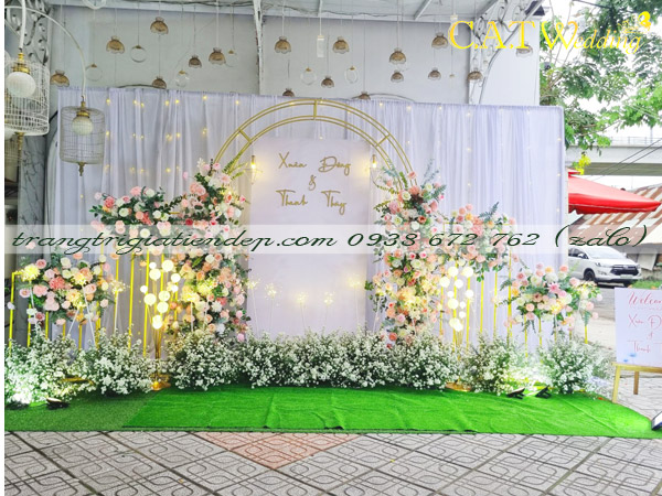 Backdrop đám cưới đẹp tại TPHCM