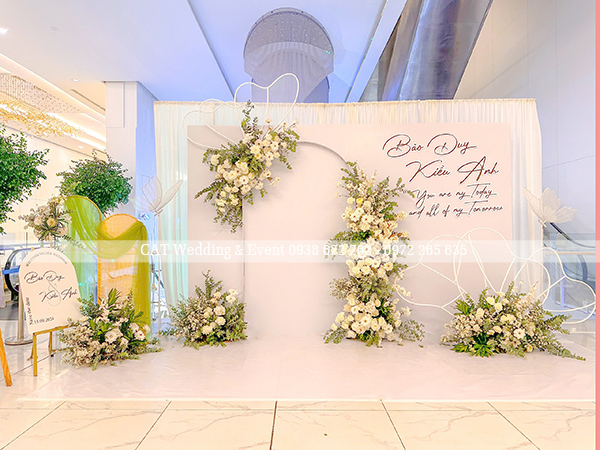 trang trí backdrop đám cưới tại quận bình thạnh