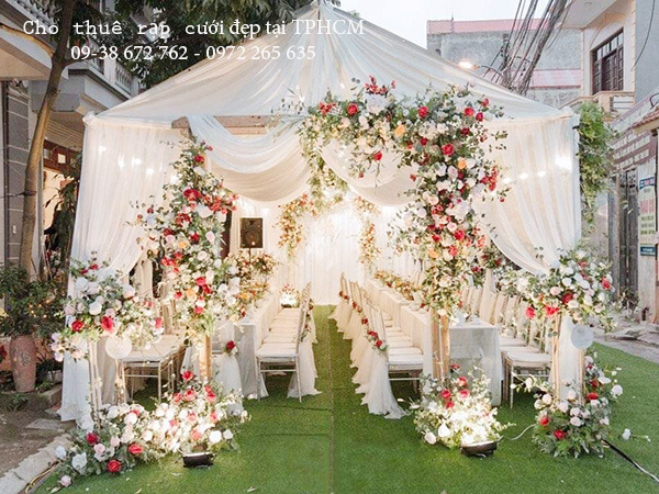 dịch vụ cho thuê rạp cưới đẹp tại quận 8