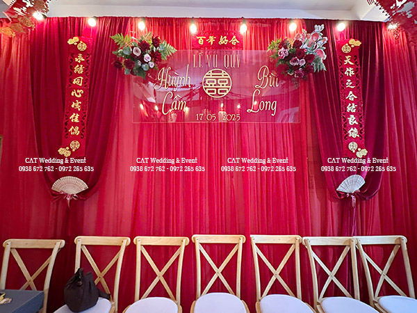 trang trí đám cưới người hoa tại tphcm