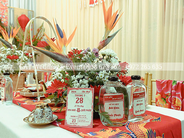 trang trí đám cưới vintage