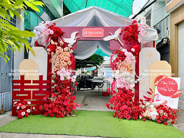 cho thuê rạp cưới cổng hoa tại quận 3