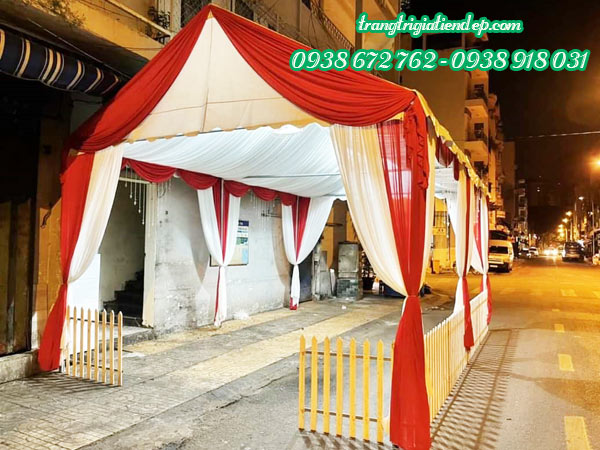 cho thuê rạp cưới màu đỏ đẹp tại tphcm
