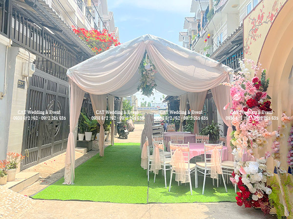 cho thuê rạp cưới 2 bàn tại quận bình thạnh