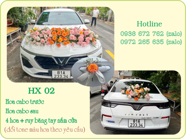 trang trí xe hoa giá rẻ tại quận 12