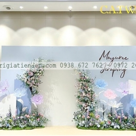 BACKDROP CƯỚI BẰNG HOA KHỔNG LỒ