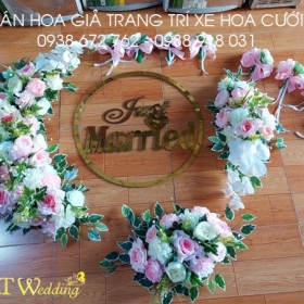 HOA GIẢ GẮN XE HOA CƯỚI GIÁ RẺ - HX15