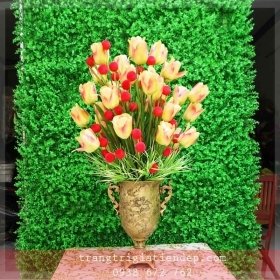 BÌNH HOA TRANG TRÍ PHÒNG KHÁCH ĐẸP - HPK01