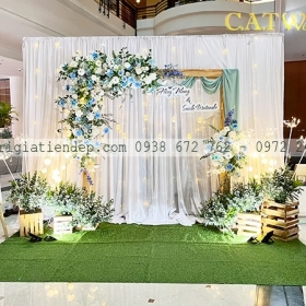 MẪU BACKDROP CƯỚI ĐƠN GIẢN TẠI KHÁCH SẠN PARK ROYAL QUẬN 1