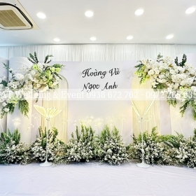 Trang Trí Backdrop Đám Cưới Tại Quận 12 Đẹp Rẻ