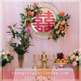 TRANG TRÍ GIA TIÊN ĐẸP LỄ ĐÍNH HÔN