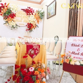 MẪU TRANG TRÍ LỄ GIA TIÊN NHÀ GÁI TẠI QUẬN GÒ VẤP