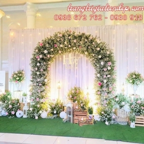 BACKDROP ĐÁM CƯỚI HOA THẠCH THẢO TẠI WHITE PALACE